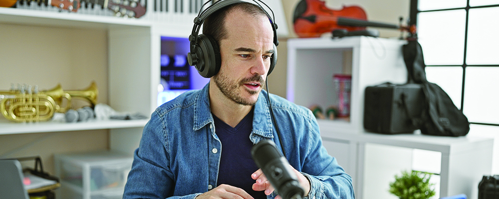 Man making video